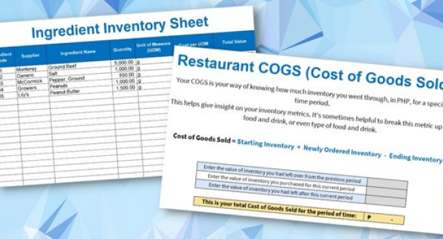 How to use the Restaurant Inventory Template